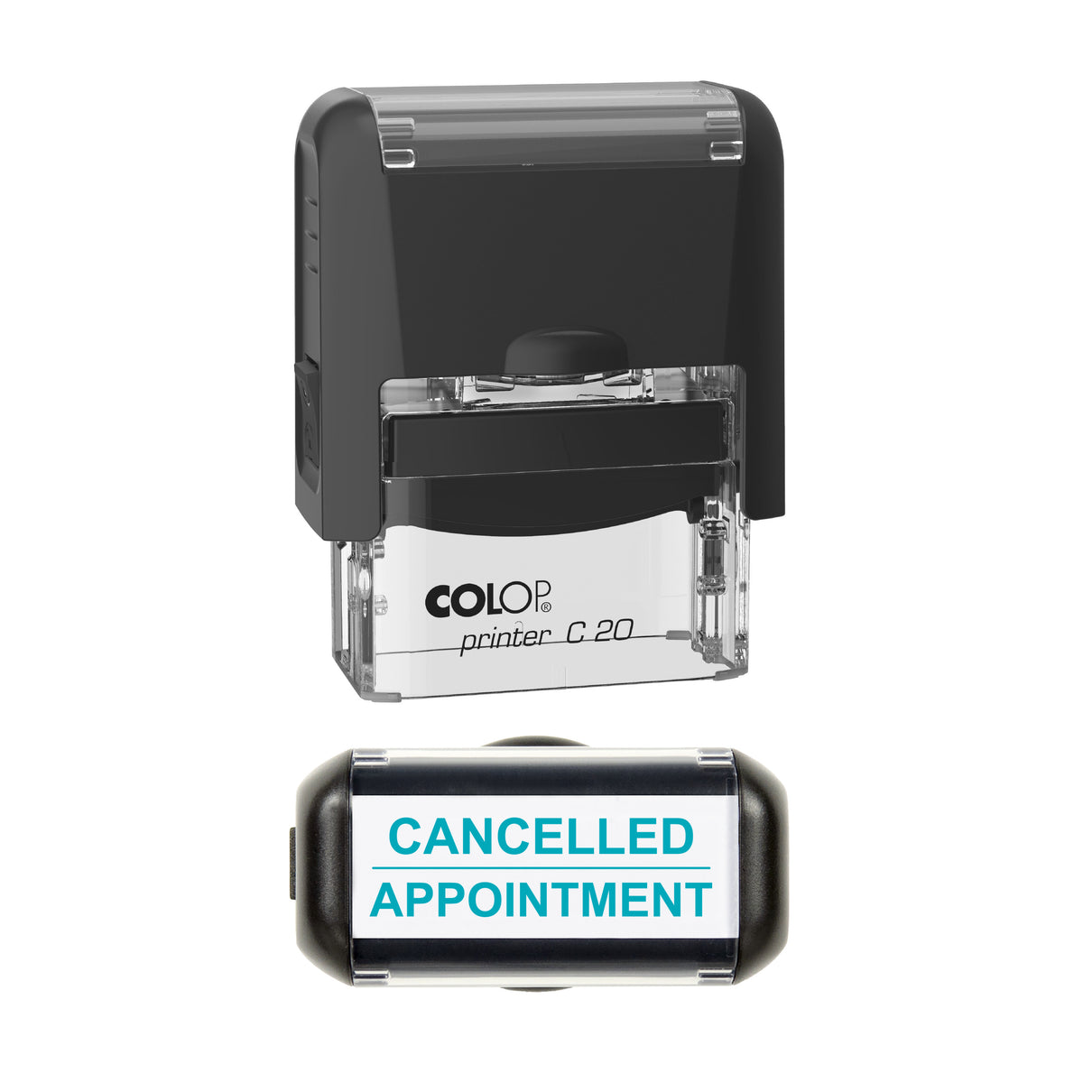 Cancelled Appointment Stamp, COLOP C20, 37 x 12mm, mint ink