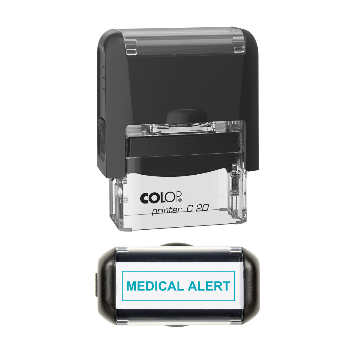 Medical Alert Stamp, COLOP C20, 37 x 12mm, mint ink