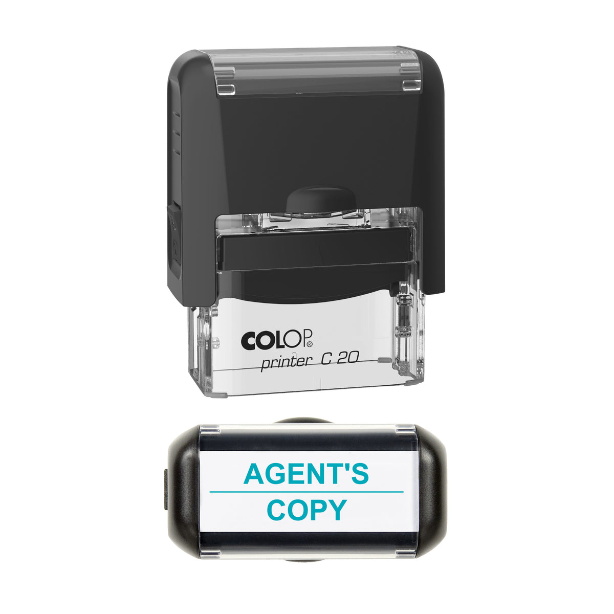 Agent's Copy Stamp, COLOP C20, 37 x 12mm, mint ink