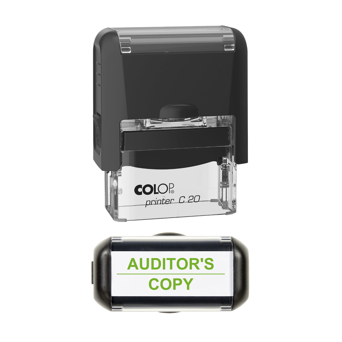 Auditor's Copy Stamp, COLOP C20, 37 x 12mm, light_green ink