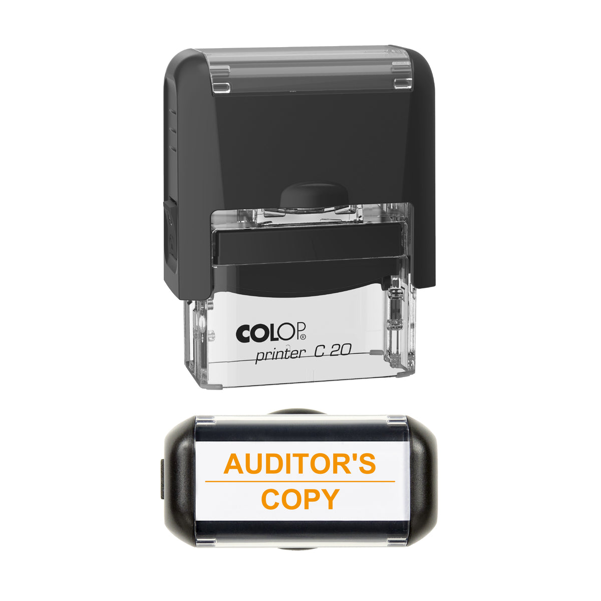 Auditor's Copy Stamp, COLOP C20, 37 x 12mm, orange ink