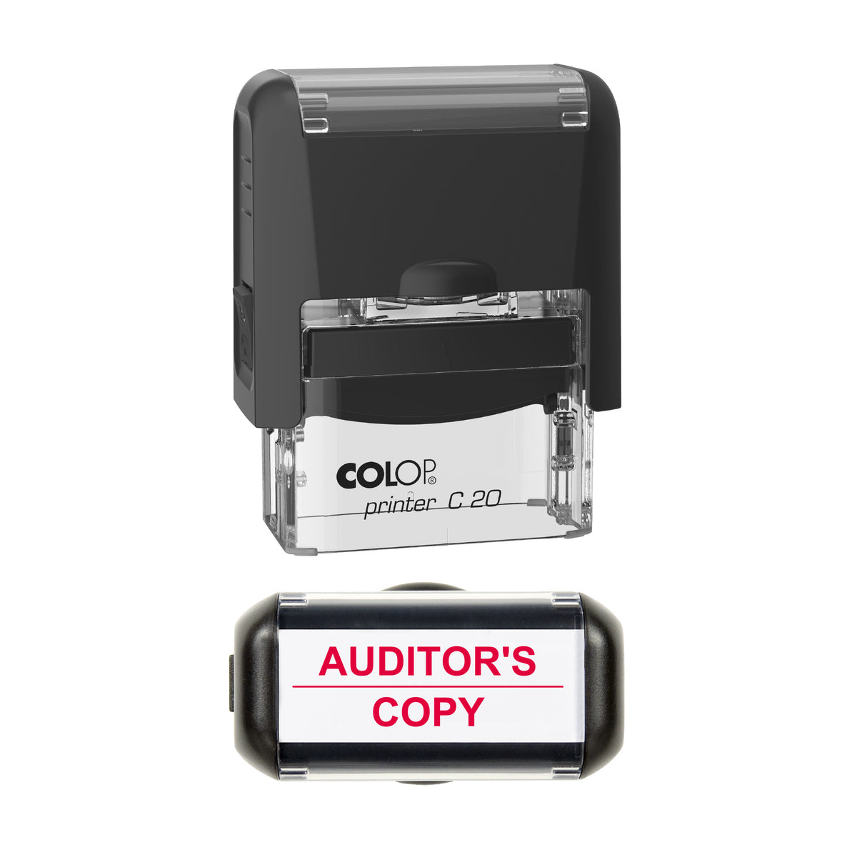 Auditor's Copy Stamp, COLOP C20, 37 x 12mm, red ink