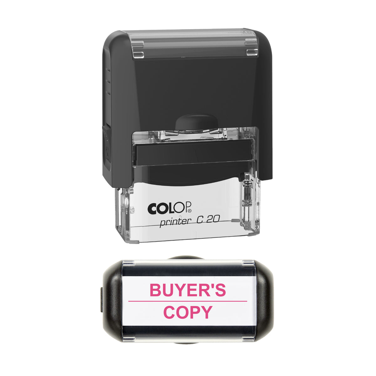 Buyer's Copy Stamp, COLOP C20, 37 x 12mm, soft_pink ink