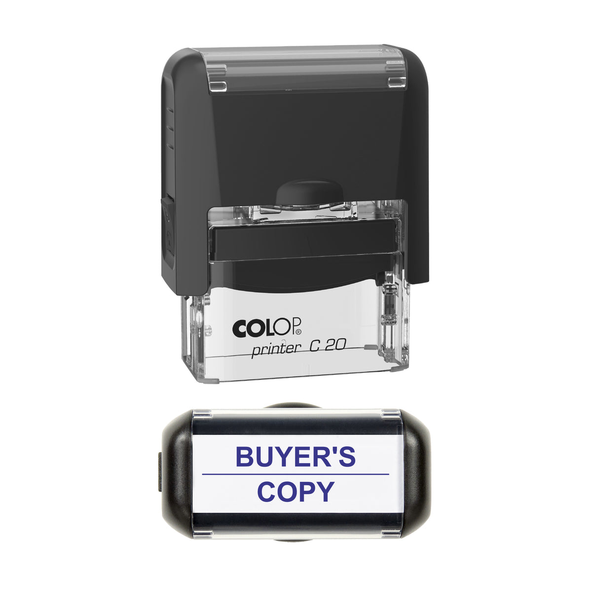 Buyer's Copy Stamp, COLOP C20, 37 x 12mm, violet ink