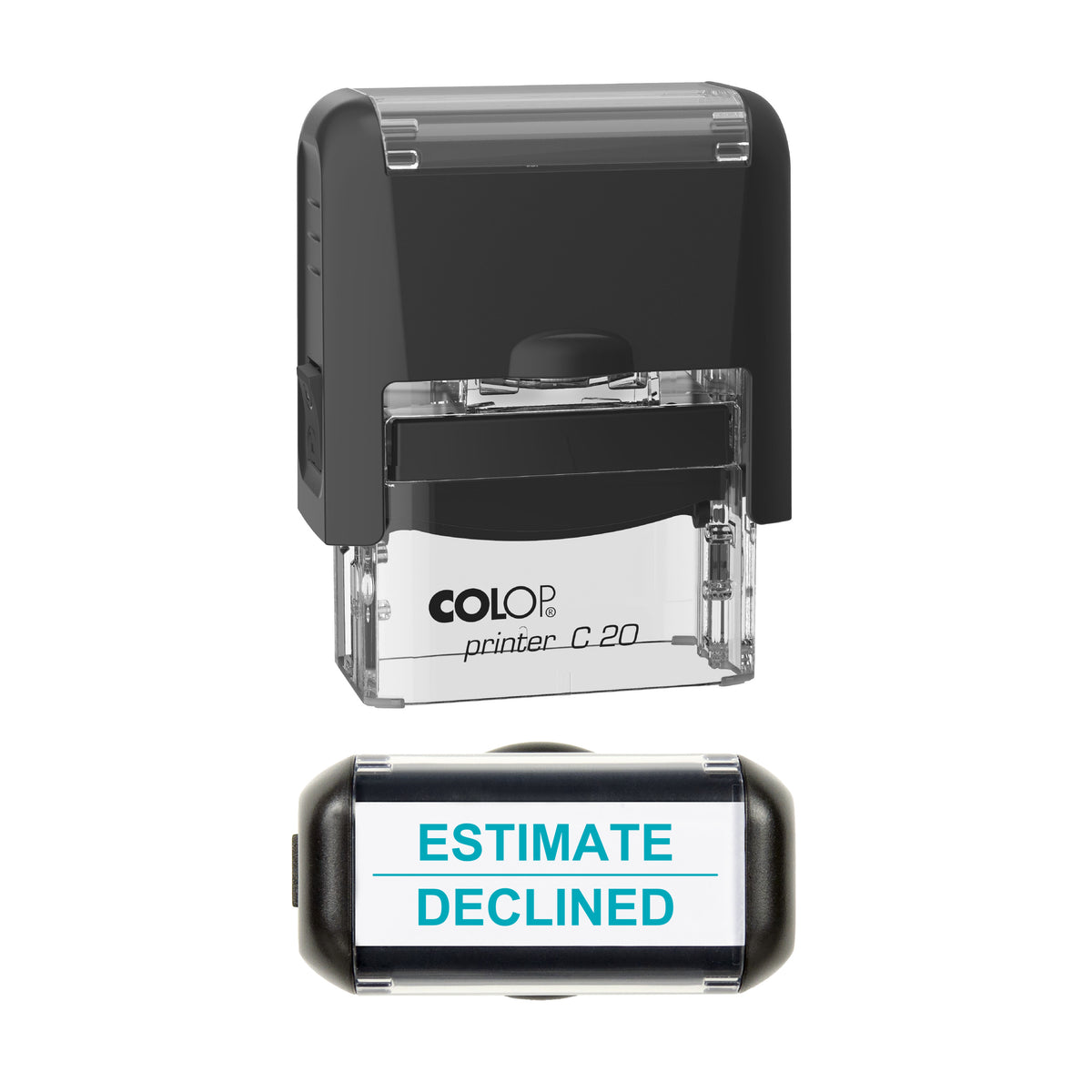 Estimate Declined Vehicle Service Stamp, COLOP C20, 37 x 12mm, mint ink
