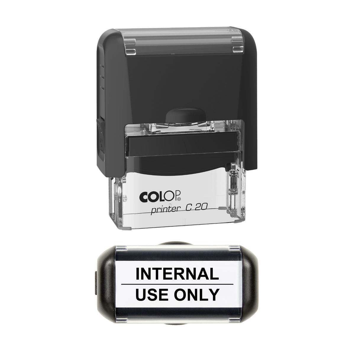 Internal Use Only Stamp, COLOP C20, 37 x 12mm, black ink