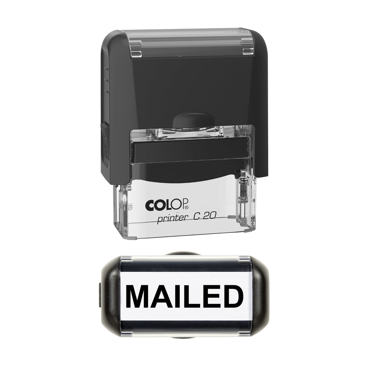 Mailed Stamp, COLOP C20, 37 x 12mm, black ink