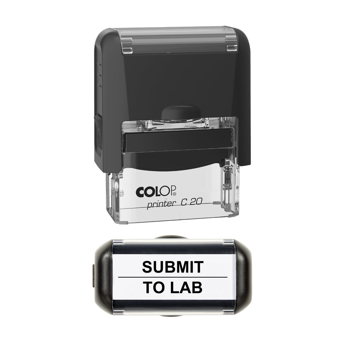 Submit To Lab Stamp, COLOP C20, 37 x 12mm, black ink