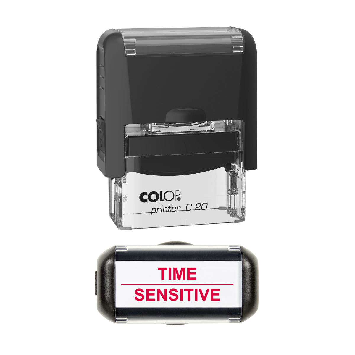 Time Sensitive Stamp, COLOP C20, 37 x 12mm, red ink
