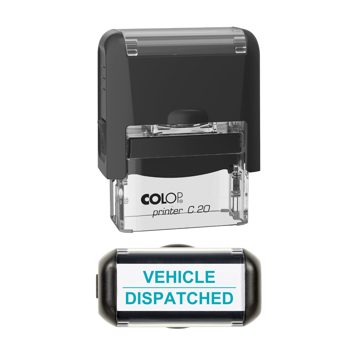 Vehicle Dispatched Stamp, COLOP C20, 37 x 12mm, mint ink