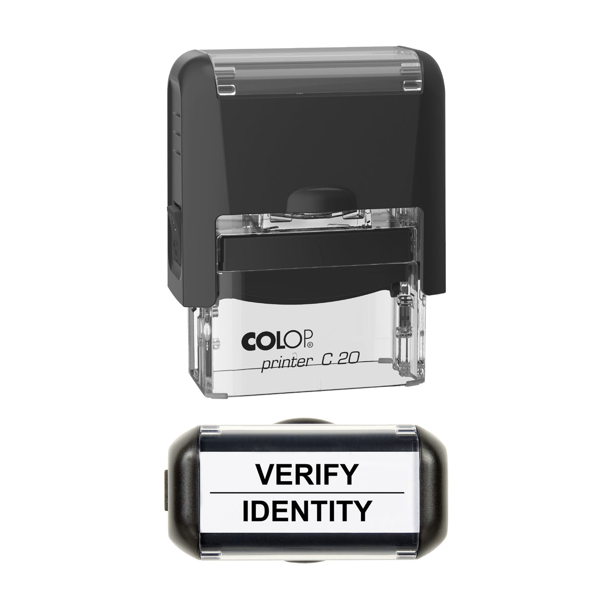 Verify Identity Stamp, COLOP C20, 37 x 12mm, black ink
