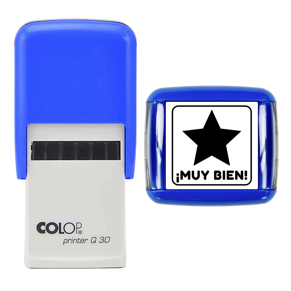 Muy Bien Teacher Feedback Stamp, COLOP Q30, 30 x 30mm, black ink