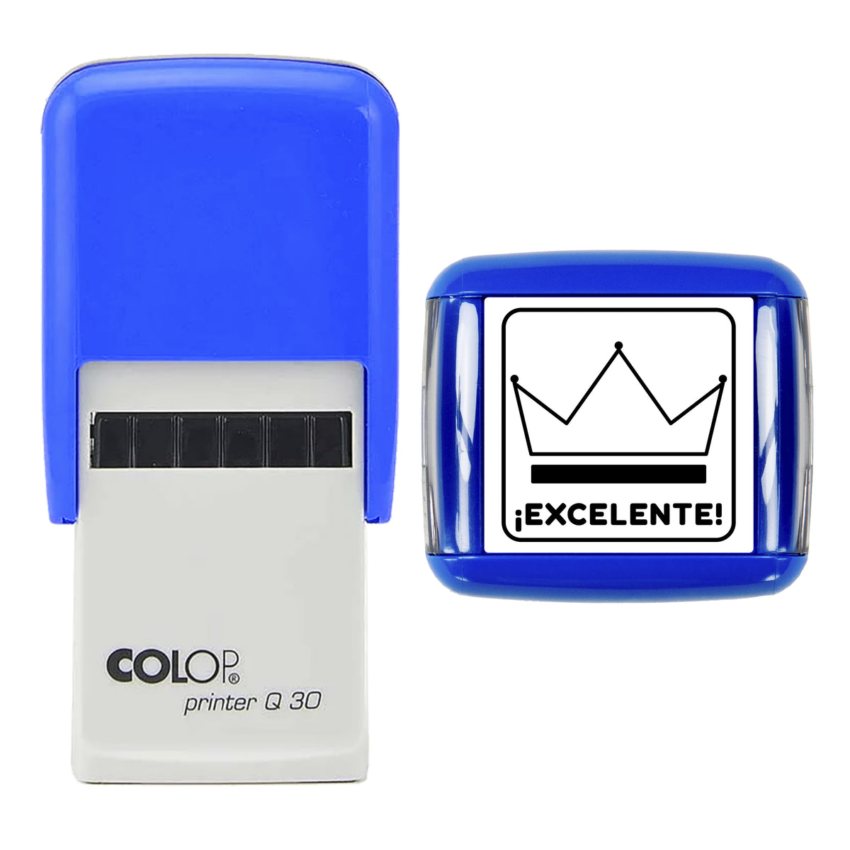 Excelente Teacher Feedback Stamp, COLOP Q30, 30 x 30mm, black ink