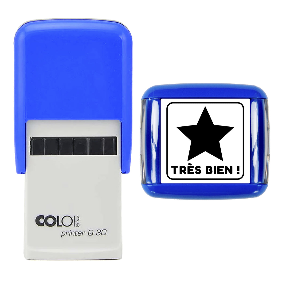 Très Bien Teacher Feedback Stamp, COLOP Q30, 30 x 30mm, black ink