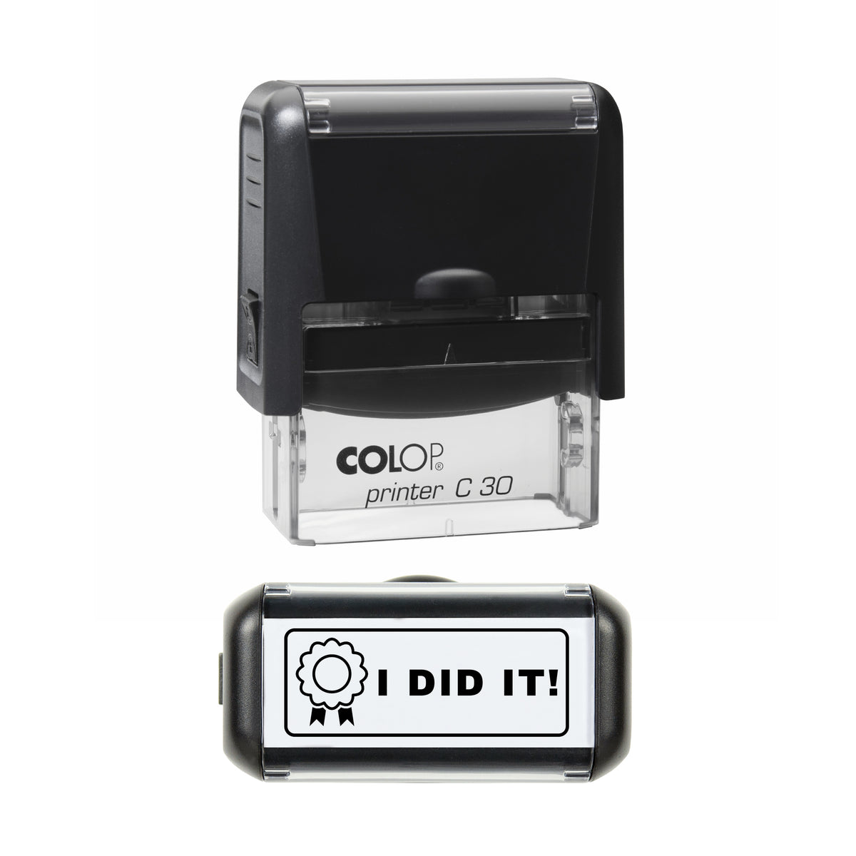 I Did It Achievement Stamp, COLOP C30, 45 x 18mm, black ink