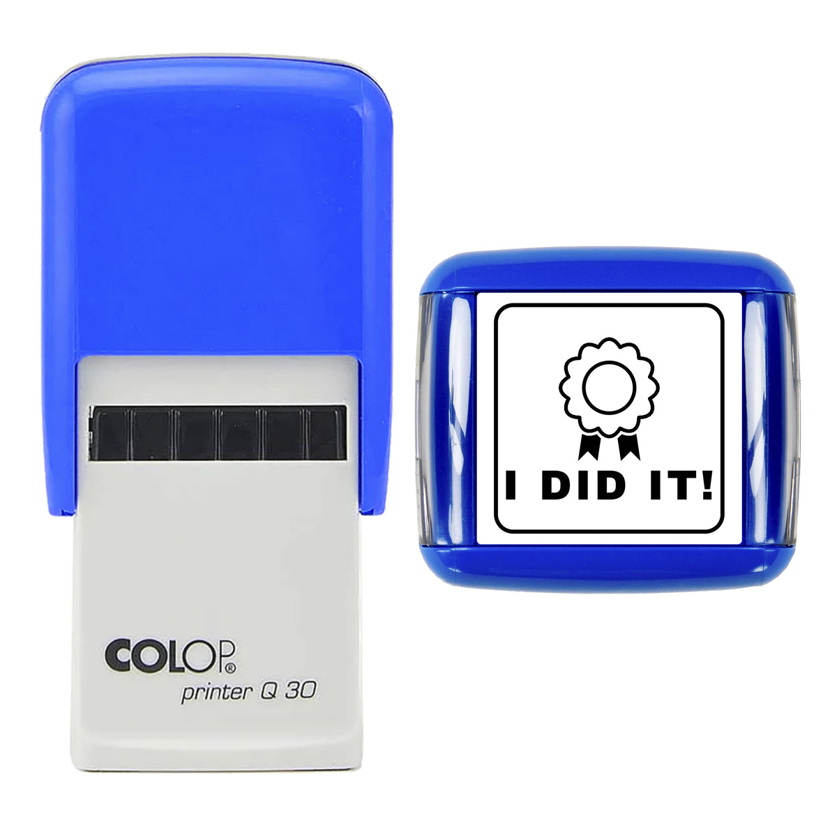 I Did It Achievement Stamp, COLOP Q30, 30 x 30mm, black ink