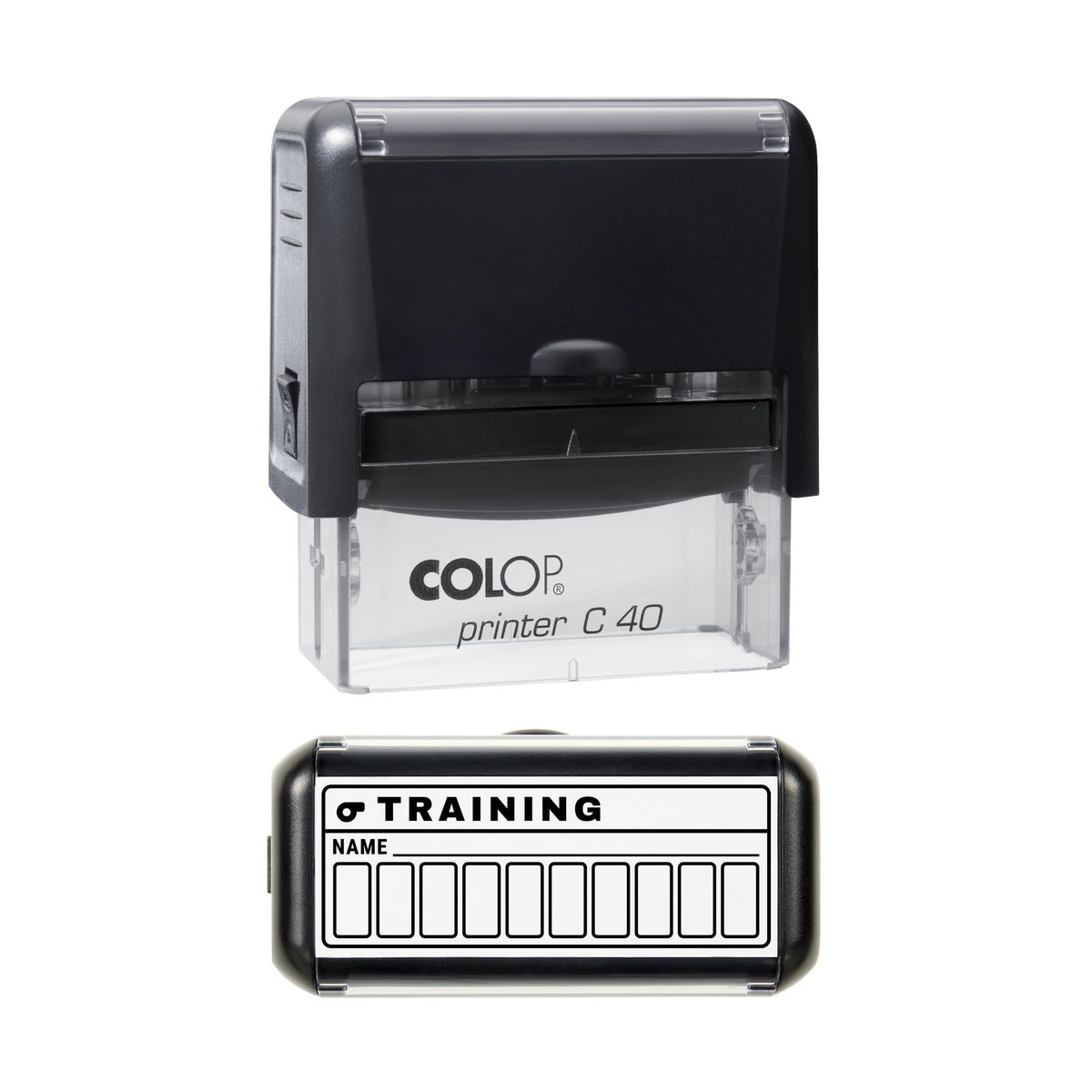 Training Attendance Stamp, COLOP C40, 58 x 22mm, black ink