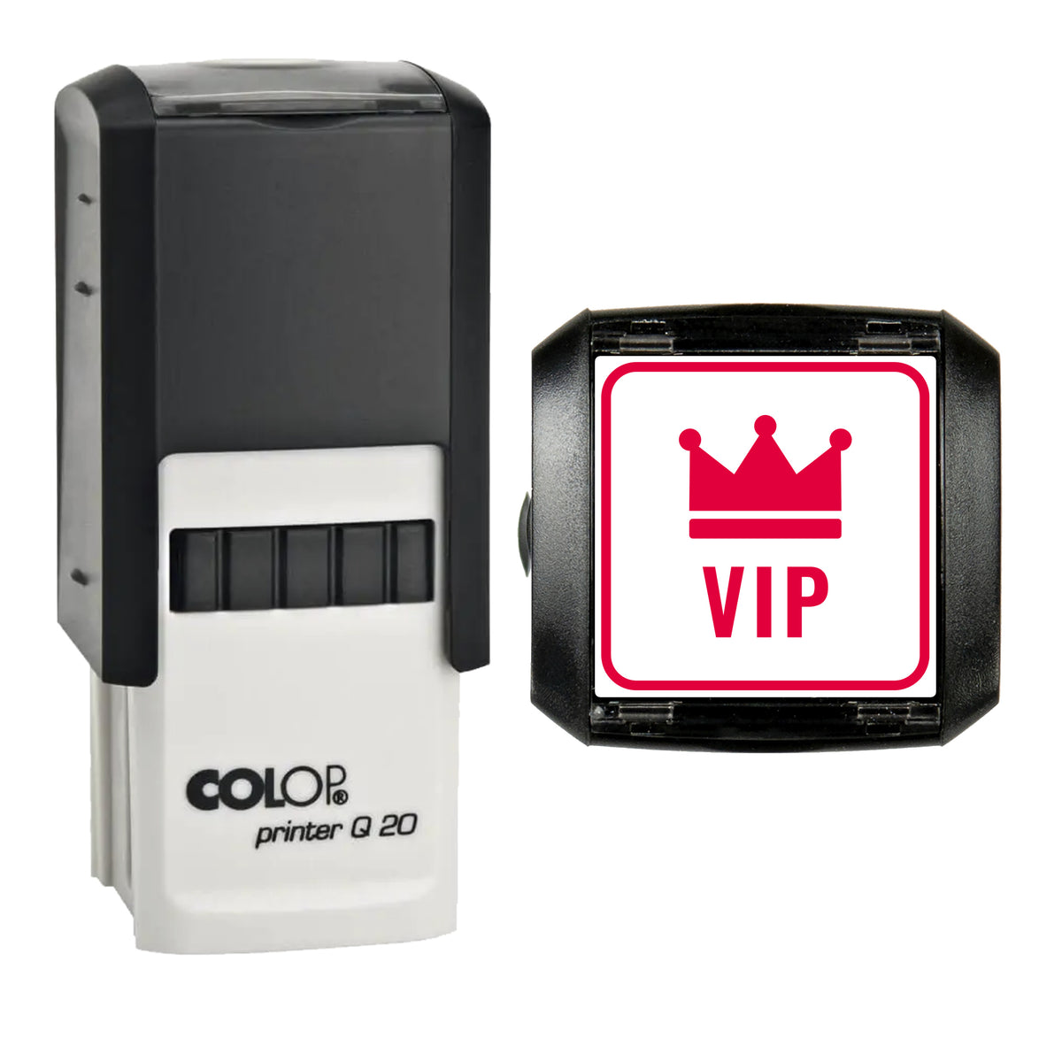 VIP Event Ticket Stamp, COLOP Q20, 20 x 20mm, red ink