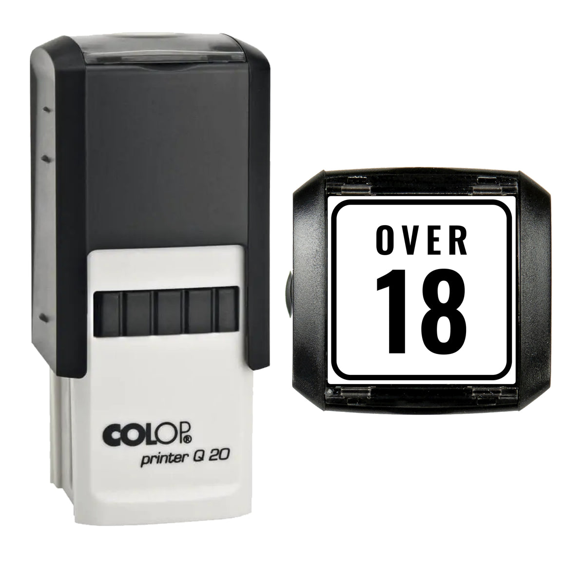 Over 18 Event Ticket Stamp, COLOP Q20, 20 x 20mm, black ink
