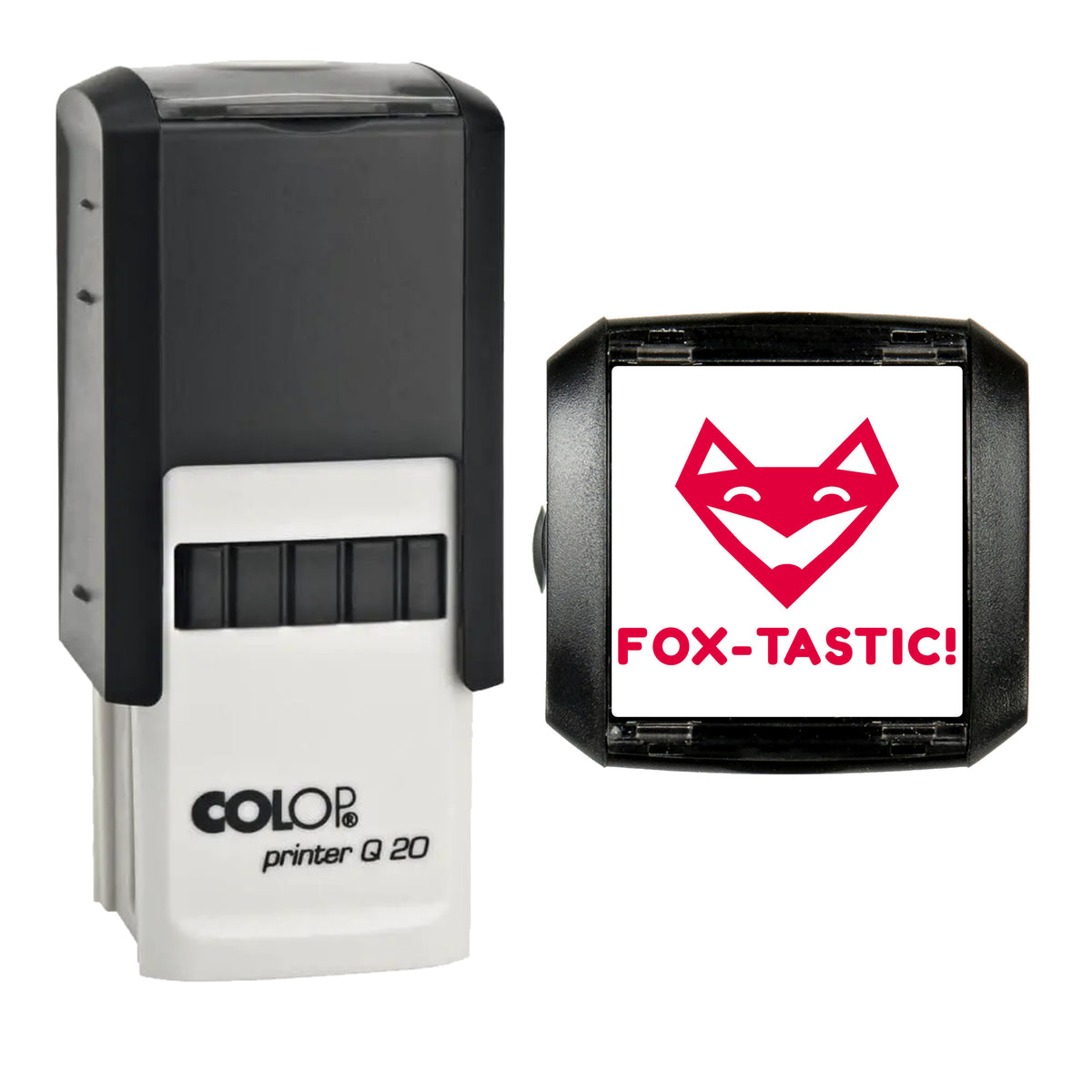 Fox-tastic Fox Reward Stamp, COLOP Q20, 20 x 20mm, red ink