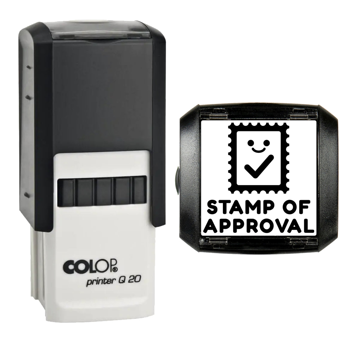 Stamp of Approval Reward Stamp, COLOP Q20, 20 x 20mm, black ink
