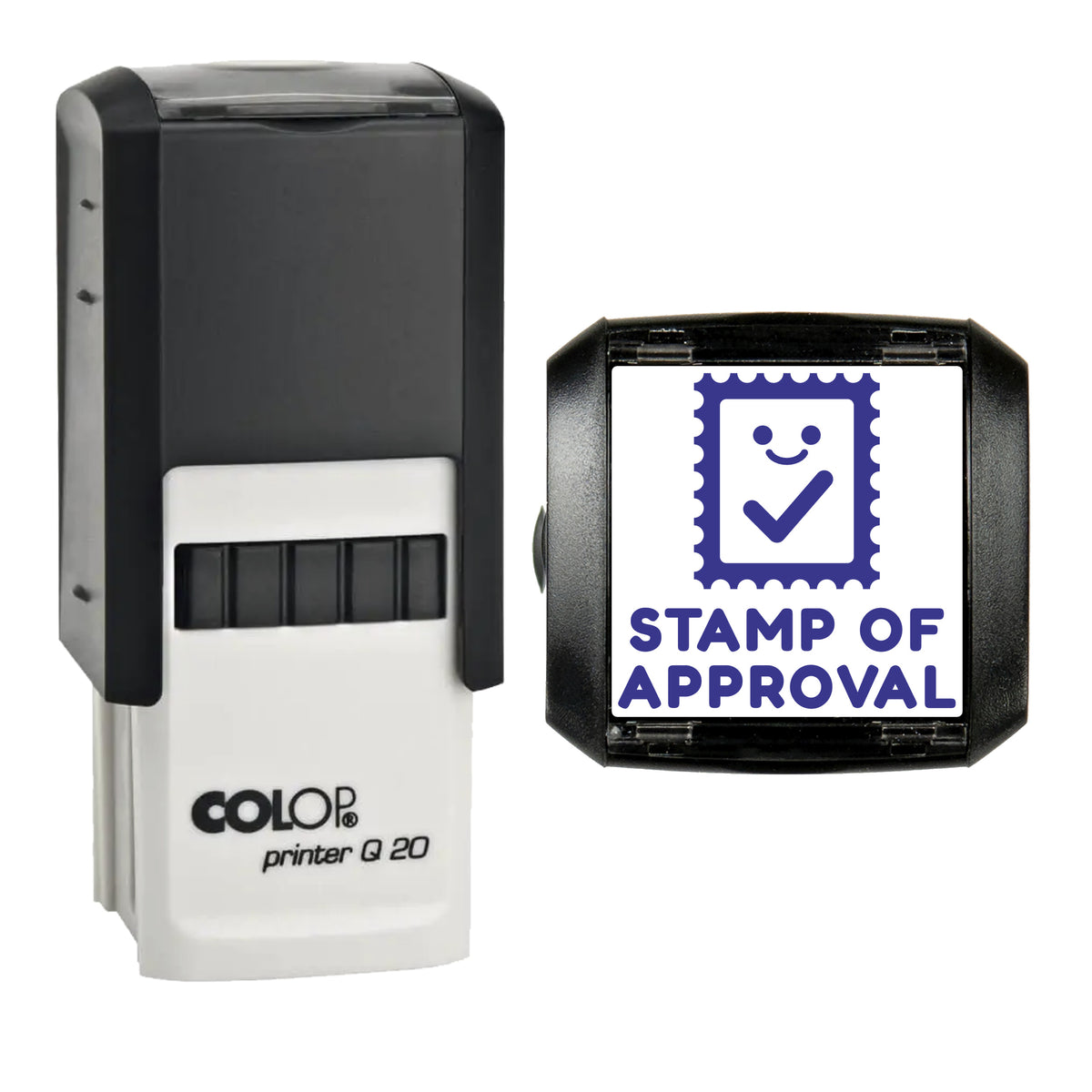 Stamp of Approval Reward Stamp, COLOP Q20, 20 x 20mm, violet ink