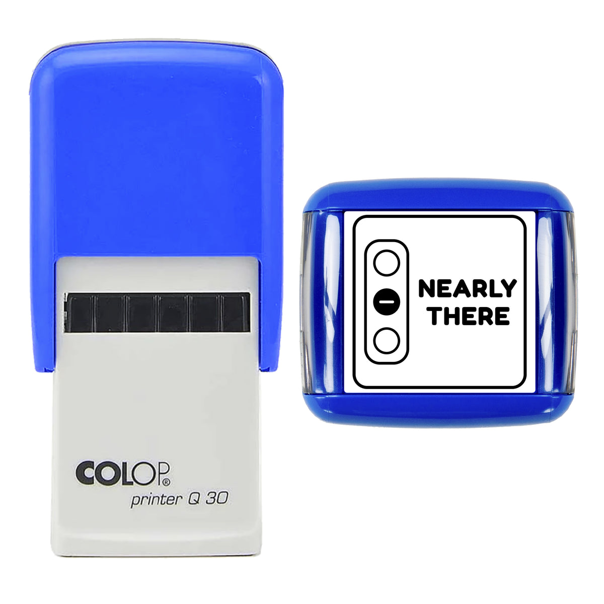 Nearly There Traffic Light Reward Stamp, COLOP Q30, 30 x 30mm, black ink