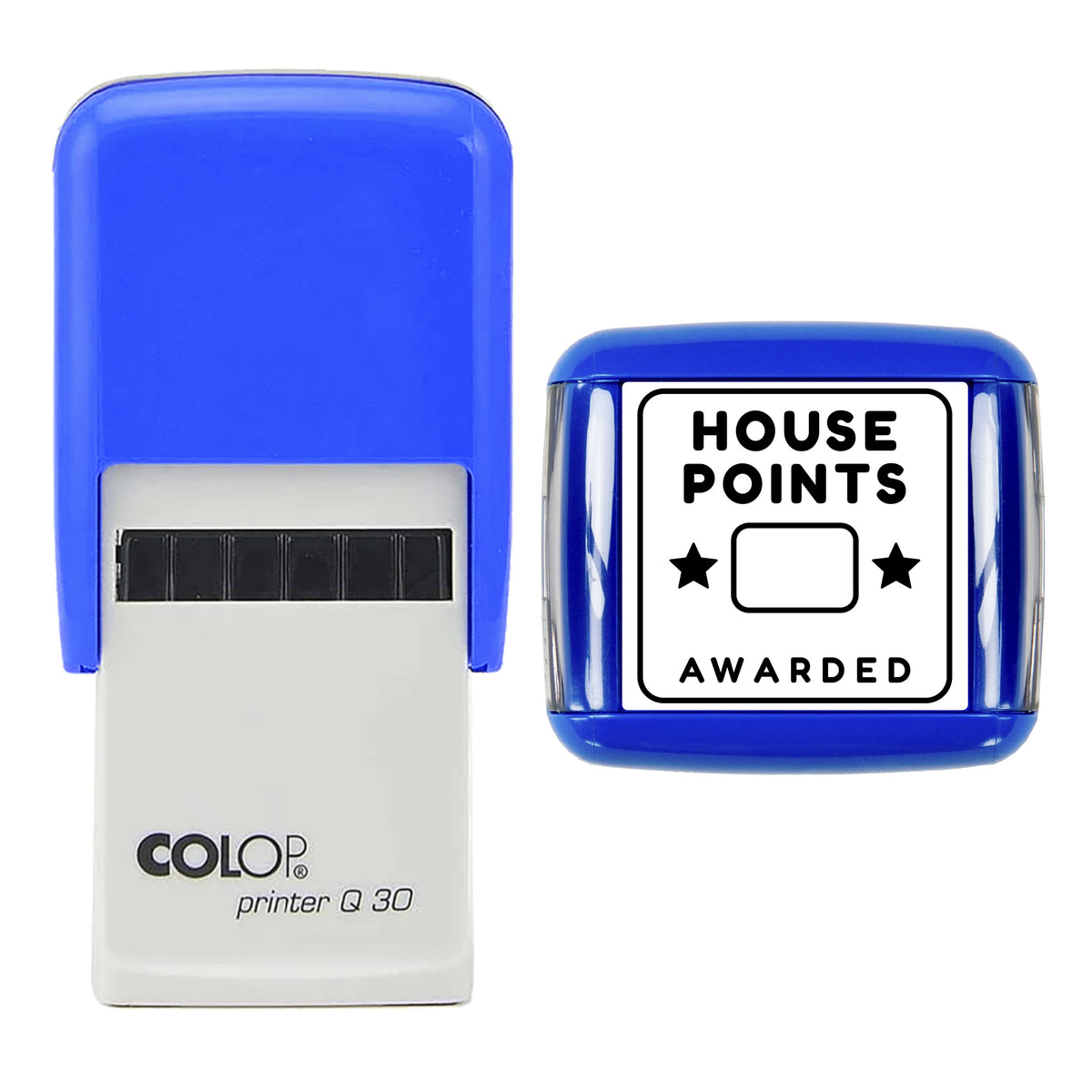 House Points Awarded Stamp, COLOP Q30, 30 x 30mm, black ink