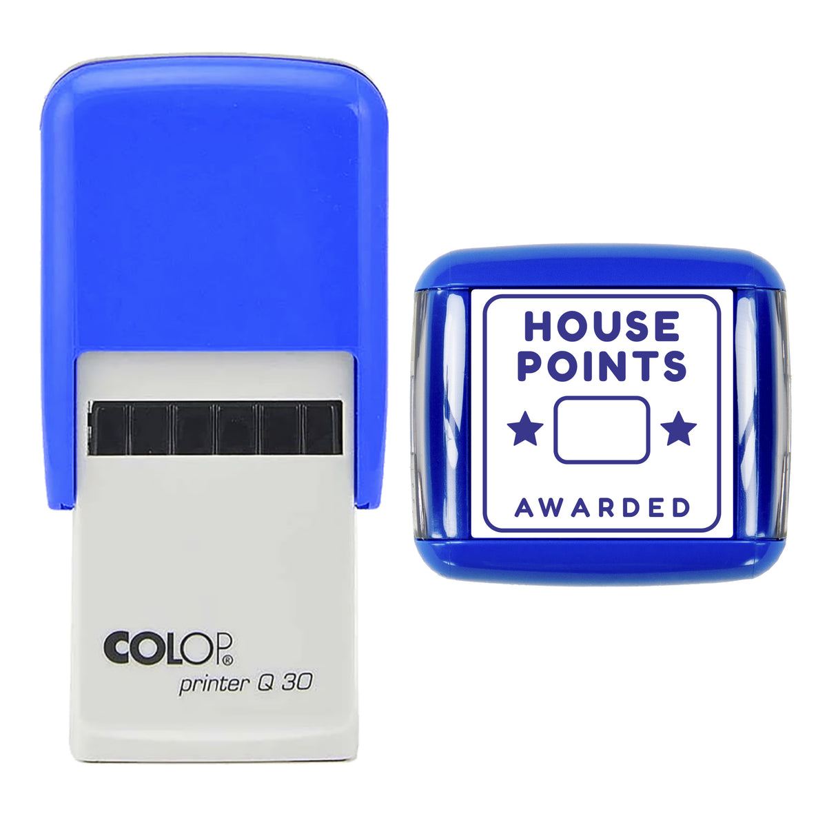 House Points Awarded Stamp, COLOP Q30, 30 x 30mm, violet ink