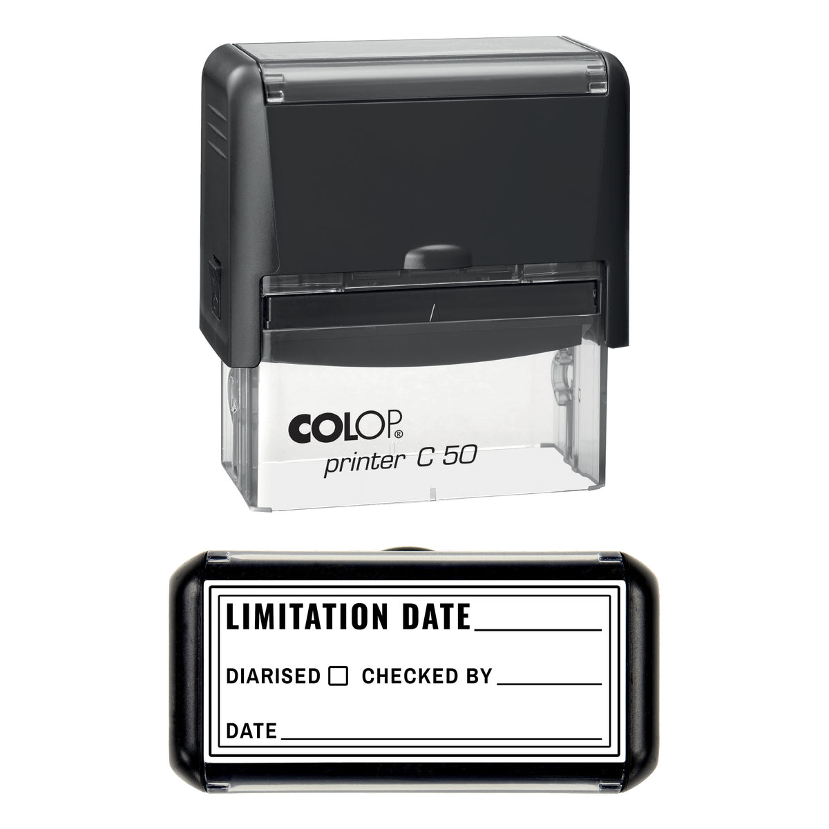Limitation Date Stamp, COLOP C50, 70 x 30mm, black ink