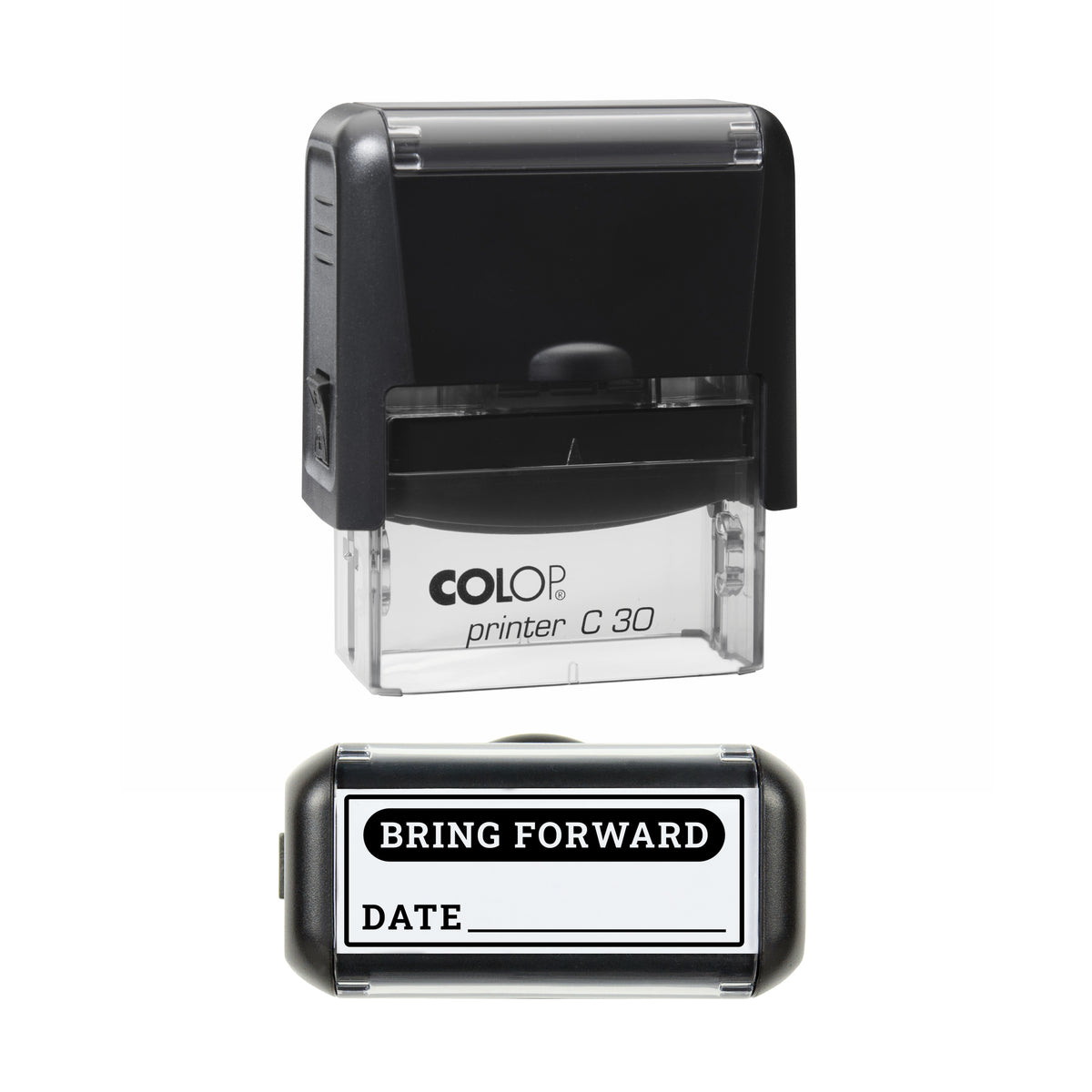 Bring Forward Date Stamp, COLOP C30, 45 x 18mm, black ink