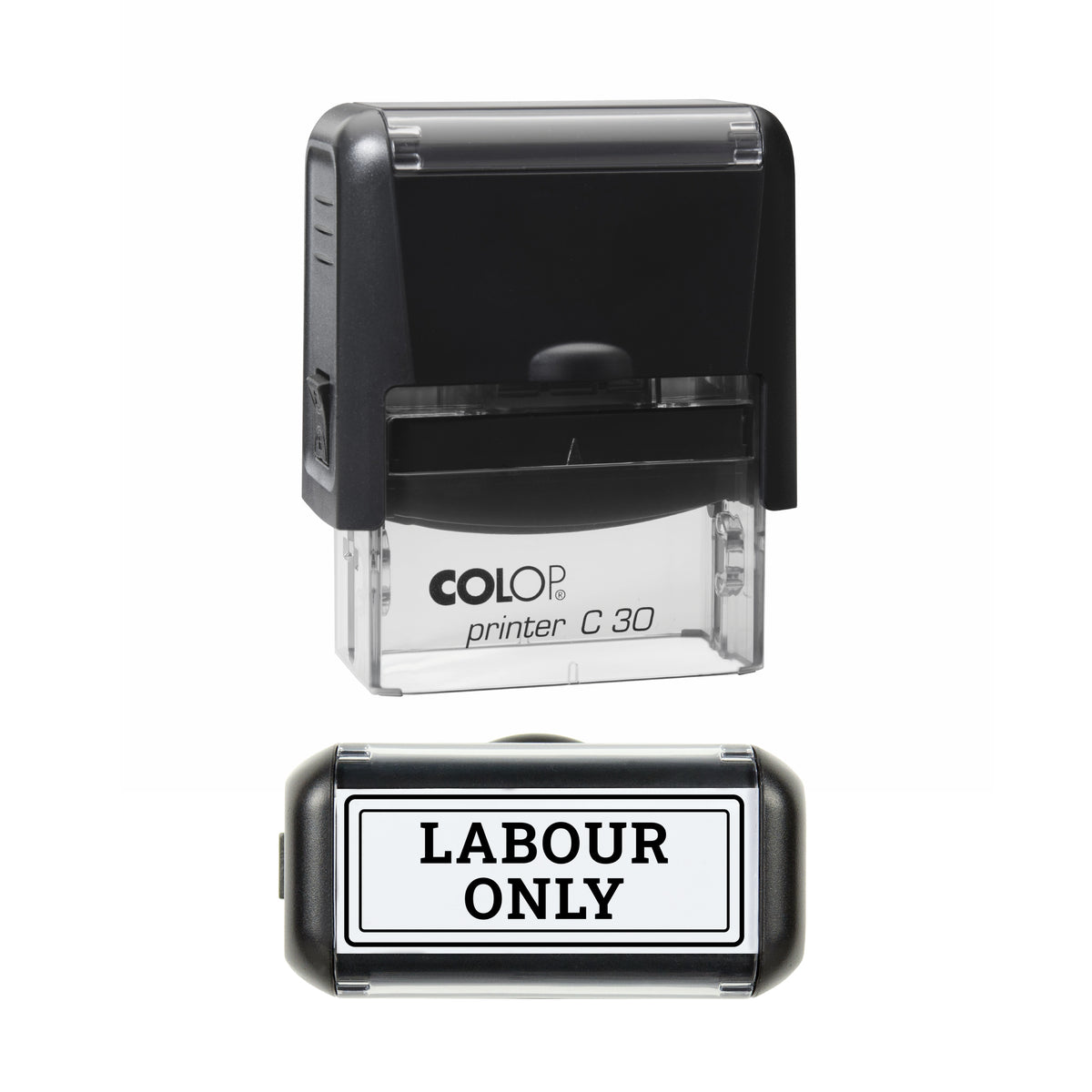 Labour Only Stamp, COLOP C30, 45 x 18mm, black ink