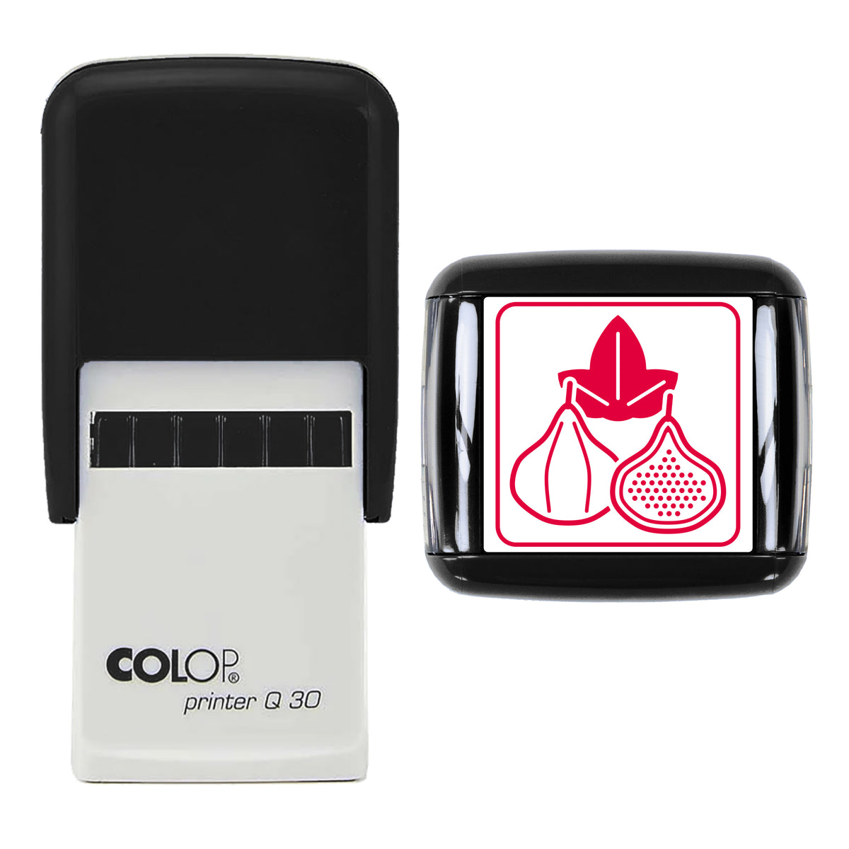 Figs Stamp, COLOP Q30, 30 x 30mm, red ink