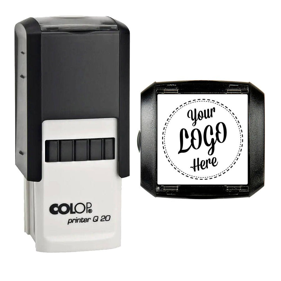 20mm Square - Personalised Custom Made Self - Inking Logo Stamp