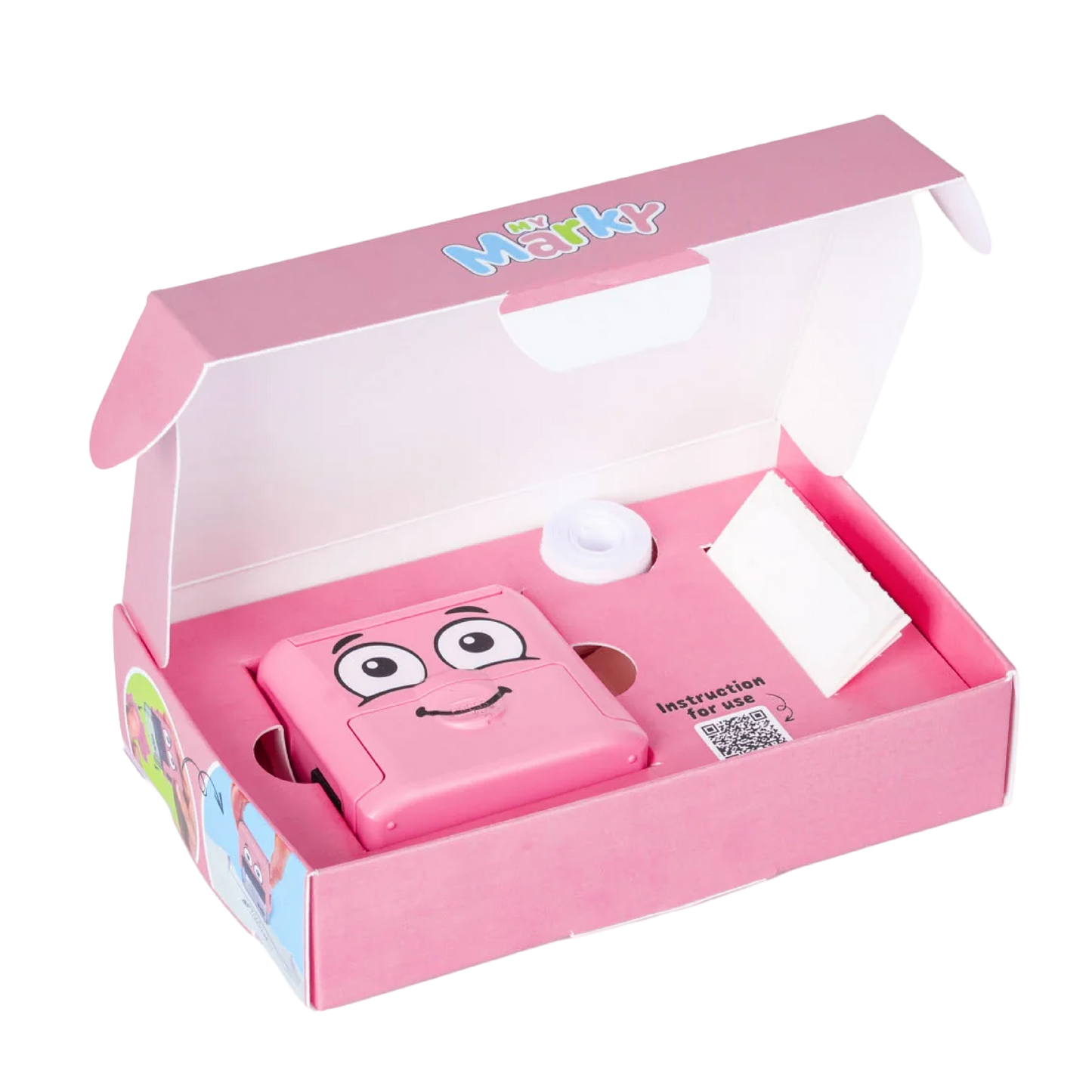 Personalised School Uniform Name Stamp – 38 × 14mm Textile Stamp - Marky - Pink