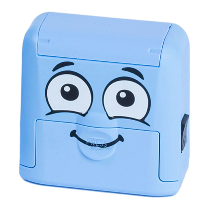 Personalised School Uniform Name Stamp – 38 × 14mm Textile Stamp - Marky - Blue