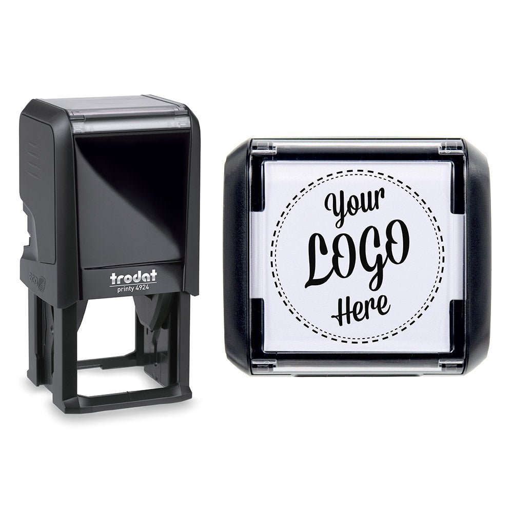 40mm Square - Personalised Custom Made Self - Inking Logo Stamp