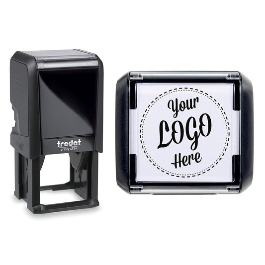 40mm Square - Personalised Custom Made Self - Inking Logo Stamp