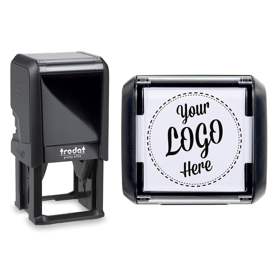 40mm Square - Personalised Custom Made Self - Inking Logo Stamp