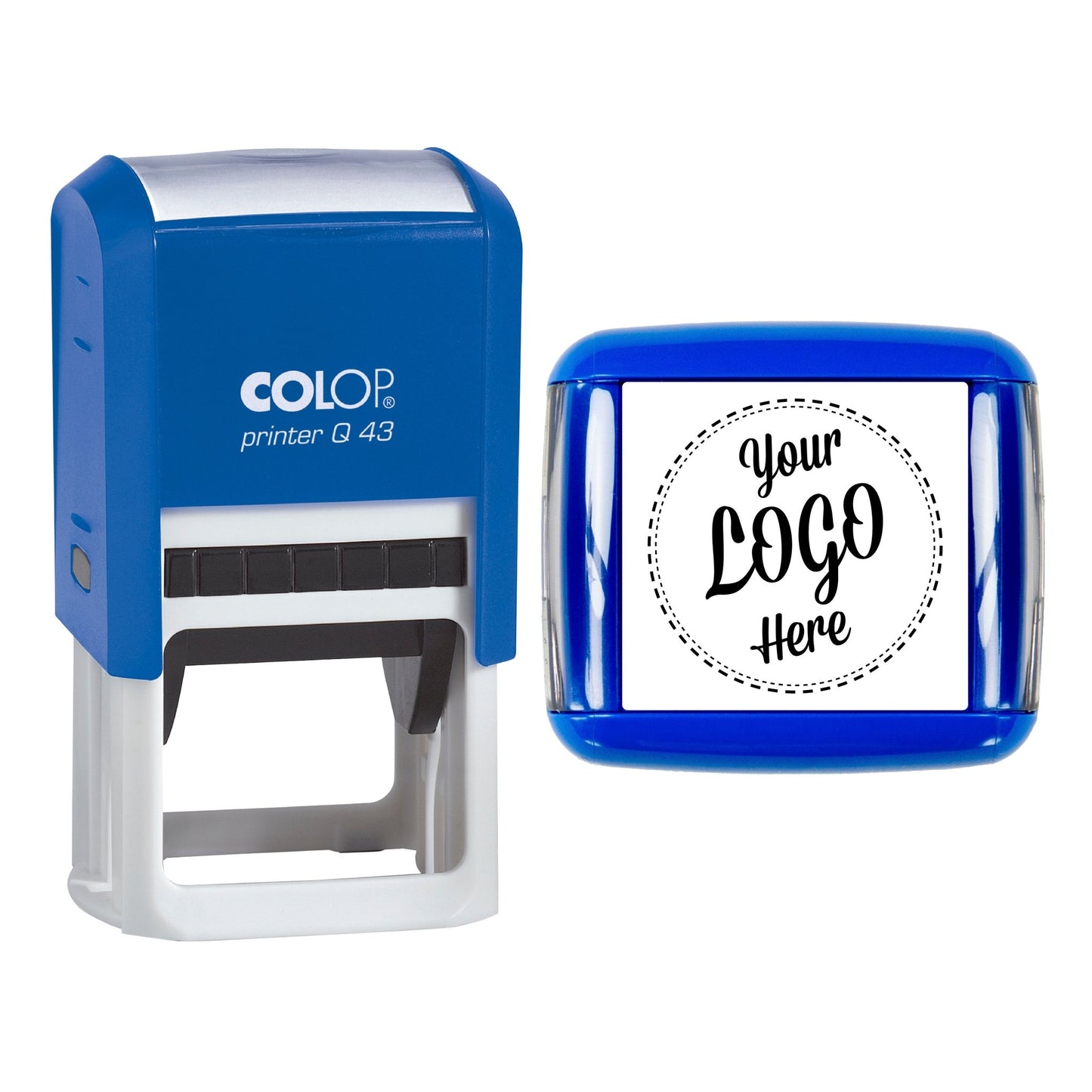 43mm Square - Personalised Custom Made Self-Inking Logo Stamp