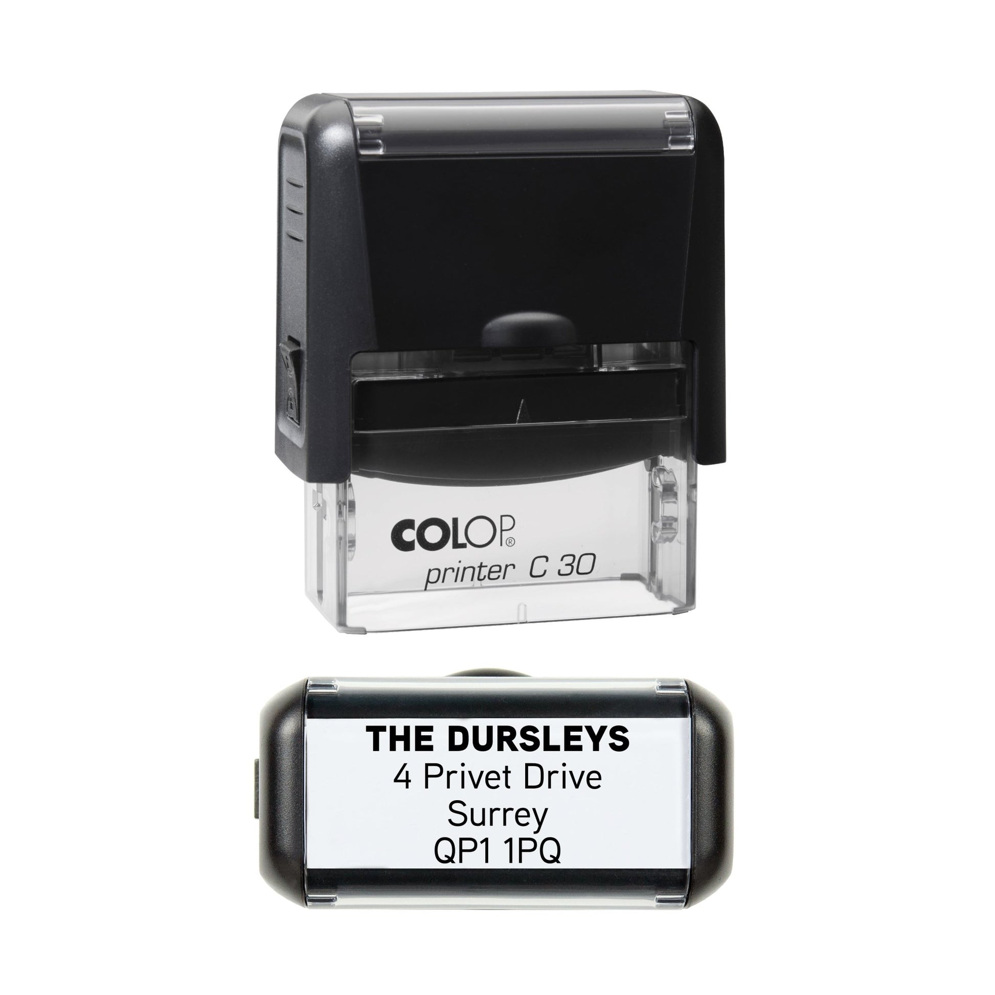 48 x 18mm - Custom Made Self - Inking Rubber Stamp - Up to 5 Lines of Personalised Text