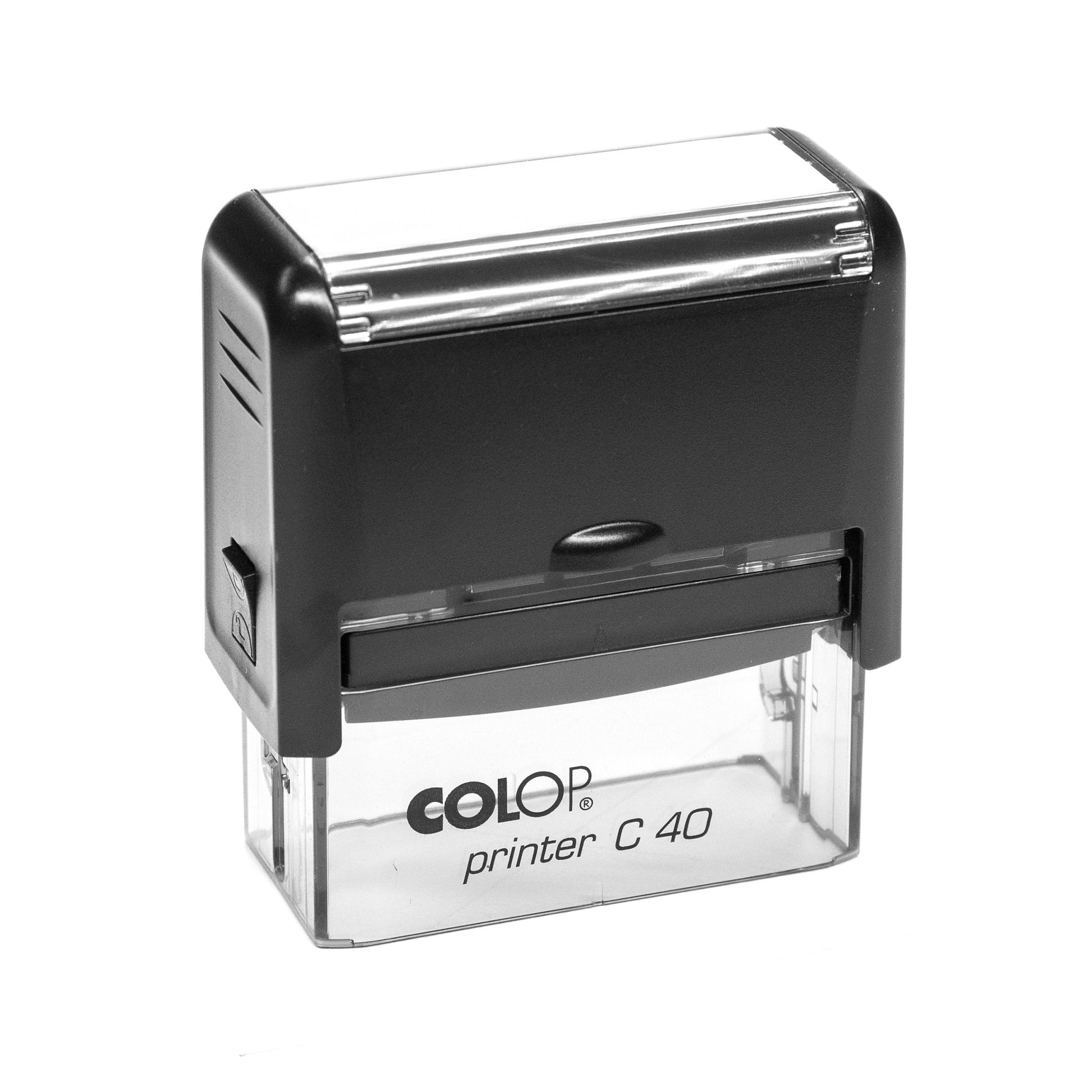 58 x 22mm - Premium Personalised Custom Made Self - Inking Rubber Stamp - Up to 5 Lines of Customised Text
