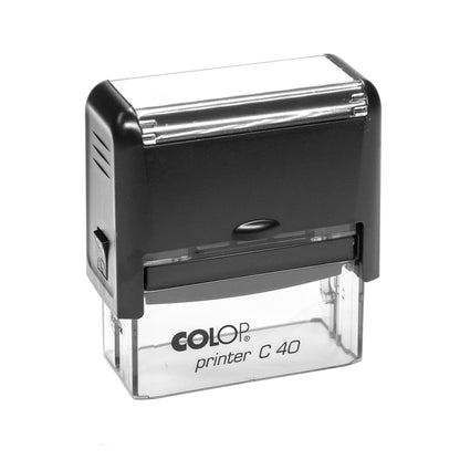 58 x 22mm - Premium Personalised Custom Made Self - Inking Rubber Stamp - Up to 5 Lines of Customised Text