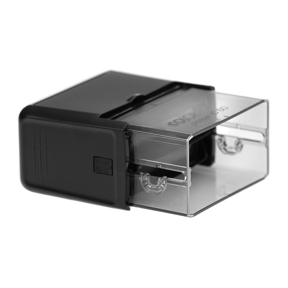 77 x 36mm - Custom Made Self - Inking Rubber Stamp - Up to 6 Lines of Personalised Text