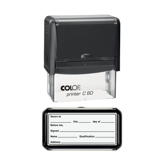 Affidavit Oath Jurat, Before Me Stamp, 77 x 36mm, COLOP C60