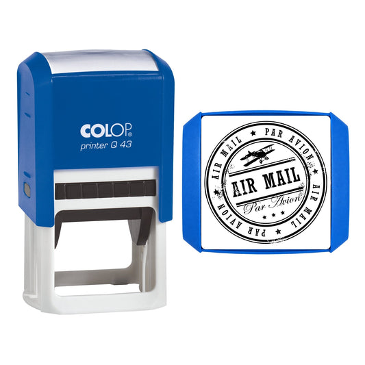Air Mail / Par Avion Self-Inking Stamp – 43 × 43 mm