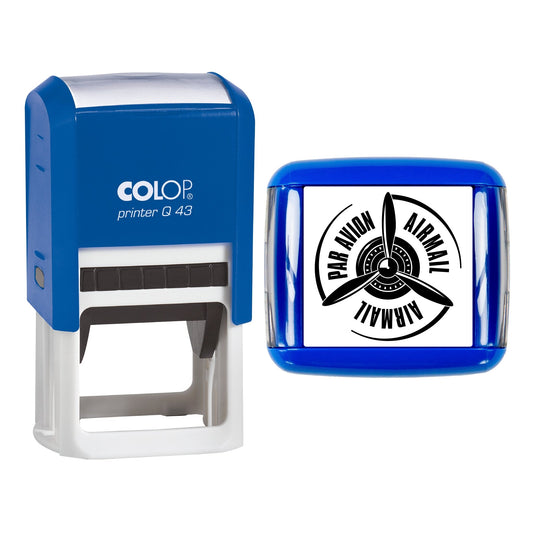 Air Mail / Par Avion Self-Inking Stamp – 43 × 43 mm