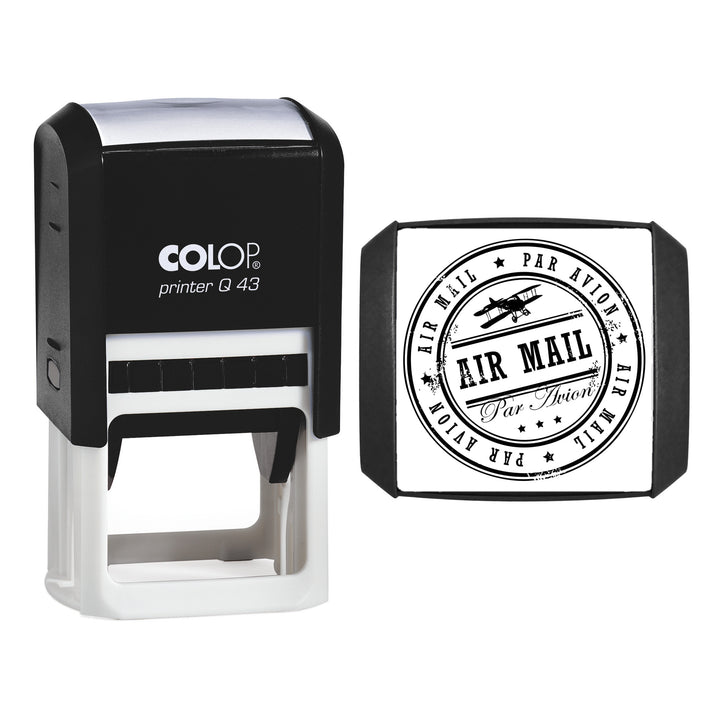 Air Mail / Par Avion Self-Inking Stamp – 43 x 43 mm