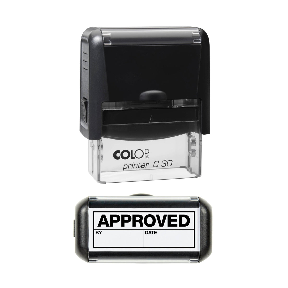 Approved - By - Date - Self Inking Rubber Stamp