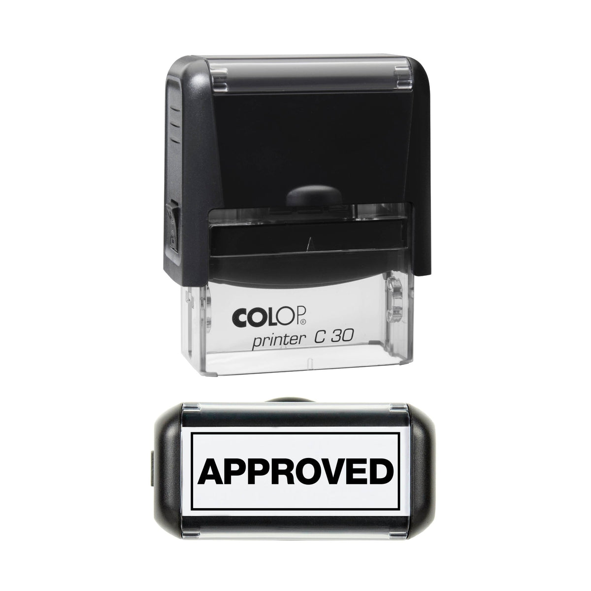 Approved With Border - Self Inking Rubber Stamp